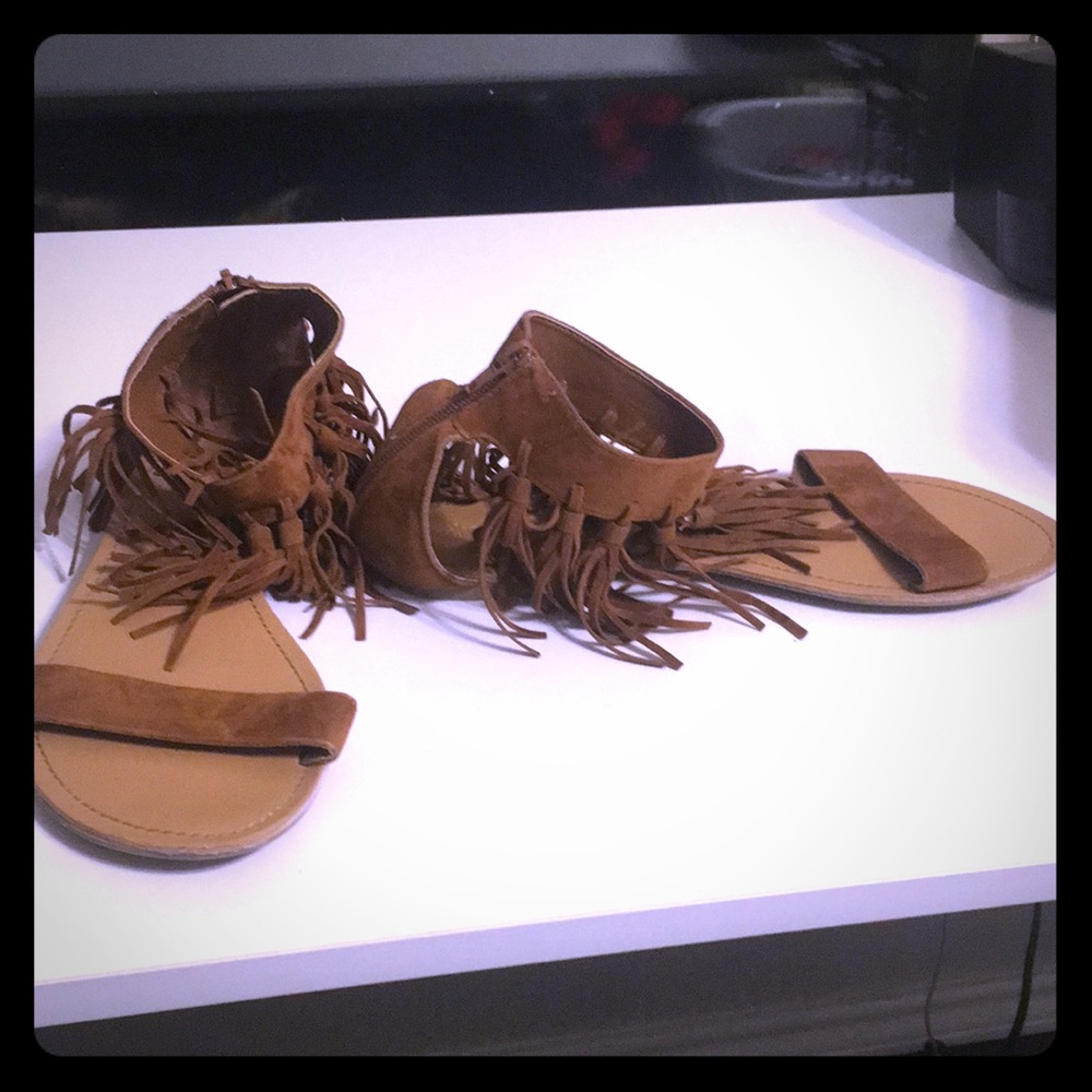 Feux suede moccasin style sandals